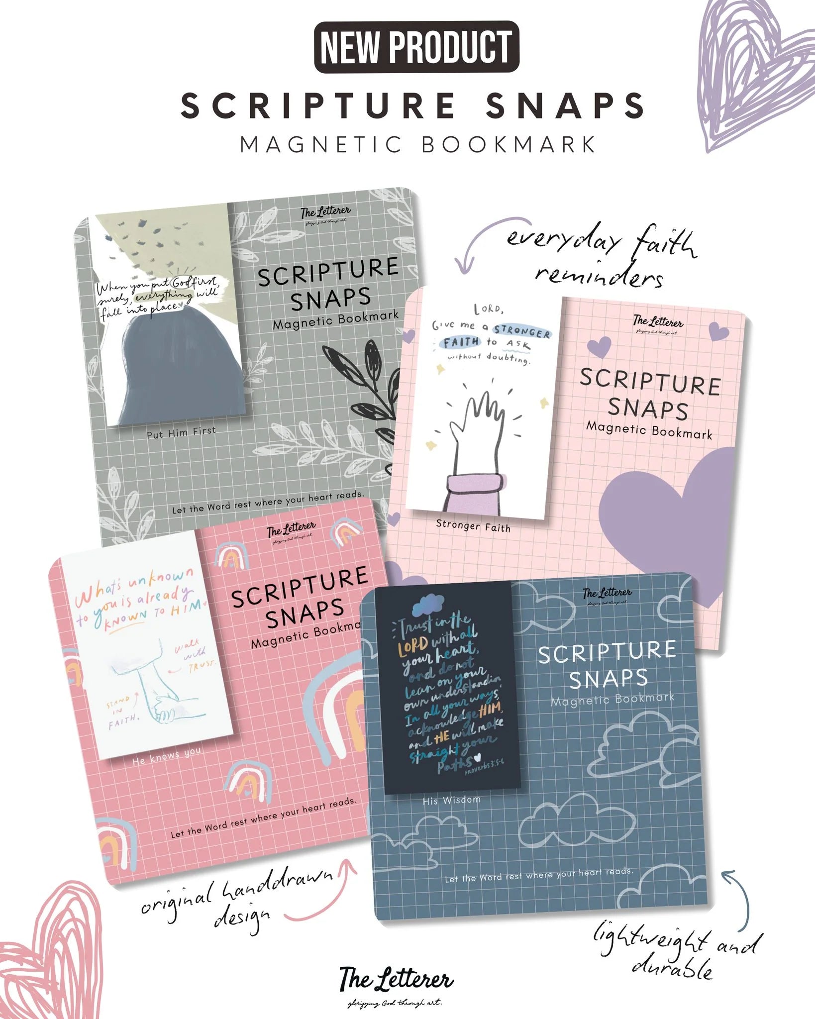 Scripture Snaps Magnetic Bookmark