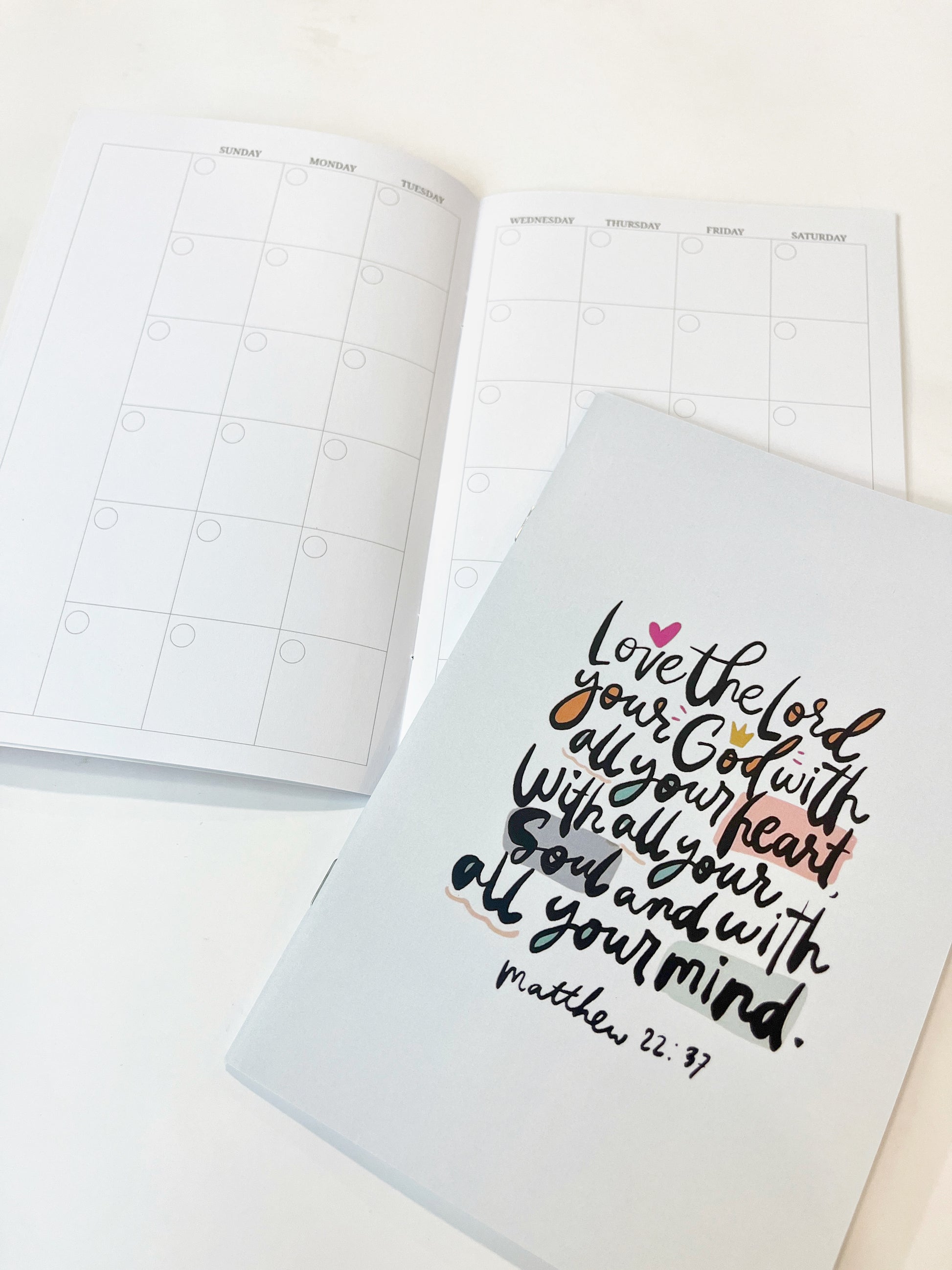 The Letterer Undated Monthly Planner – Planner on the Go!