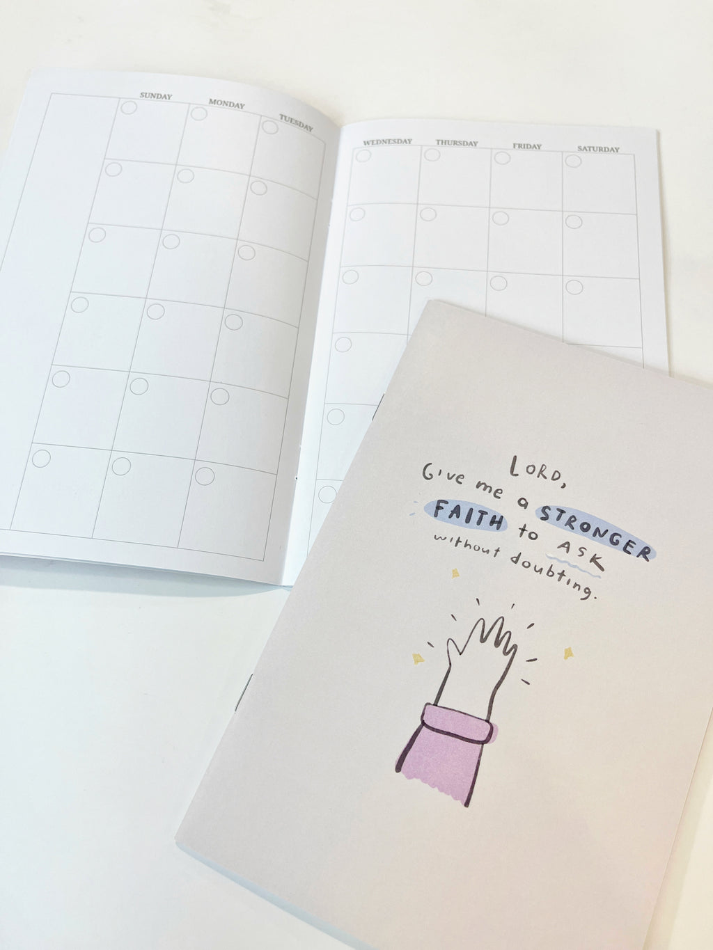 The Letterer Undated Monthly Planner – Planner on the Go!
