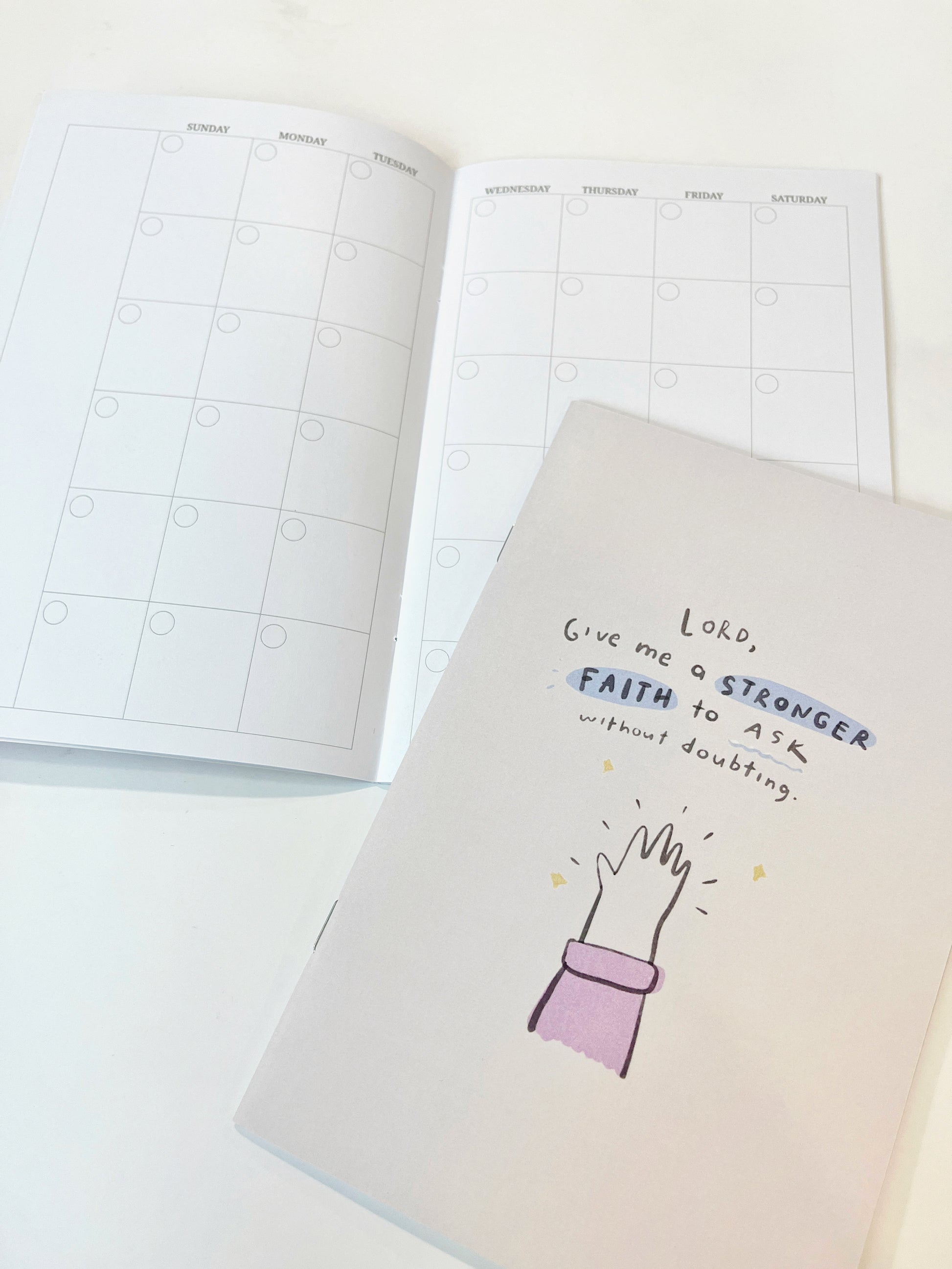 The Letterer Undated Monthly Planner – Planner on the Go!