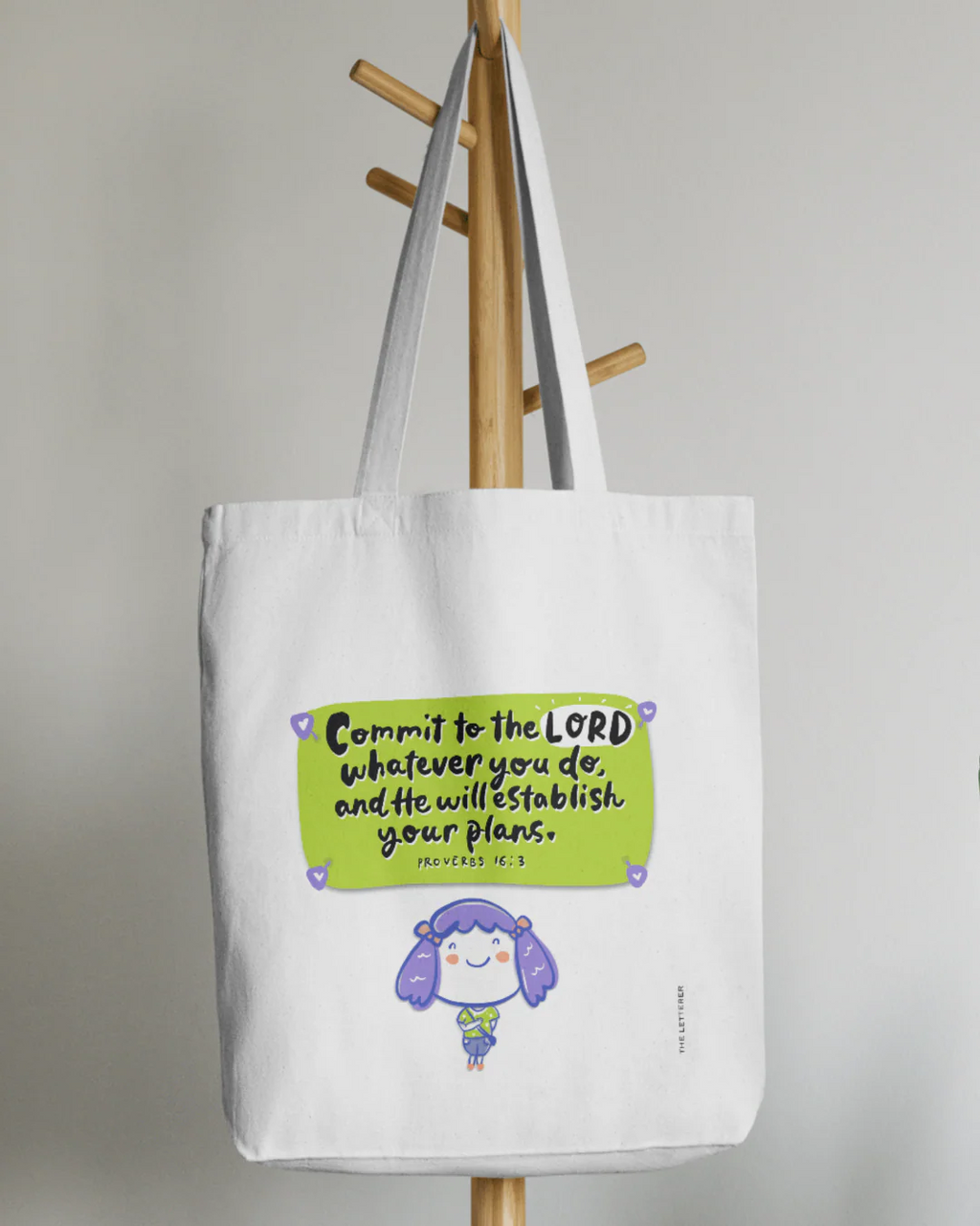 The Letterer Faith-Inspired Tote Bag (10 Designs Available)