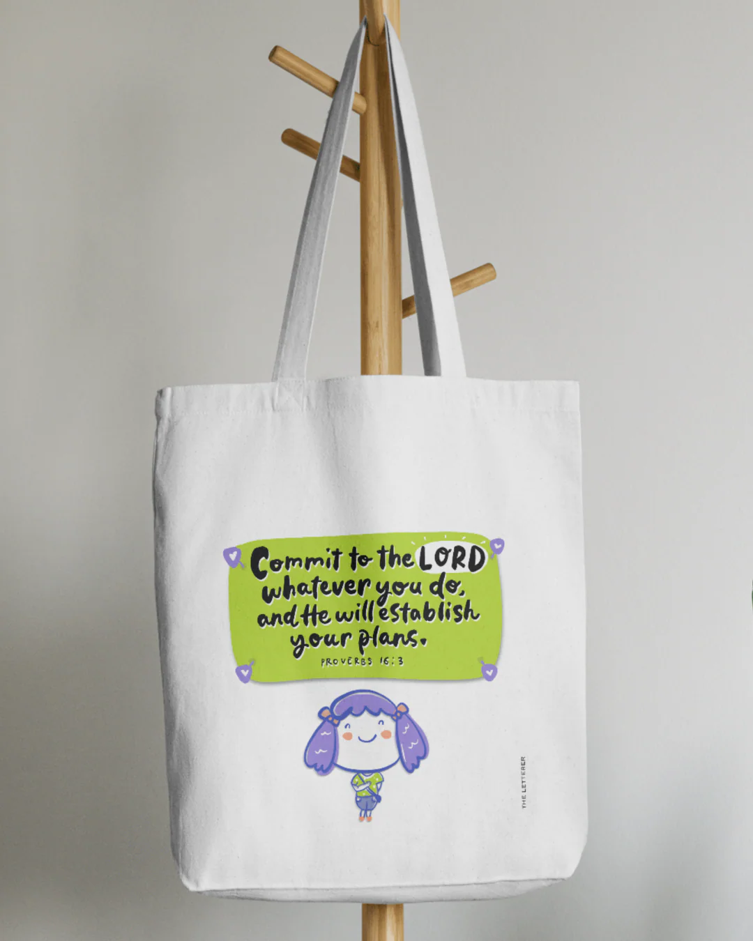 The Letterer Faith-Inspired Tote Bag (10 Designs Available)