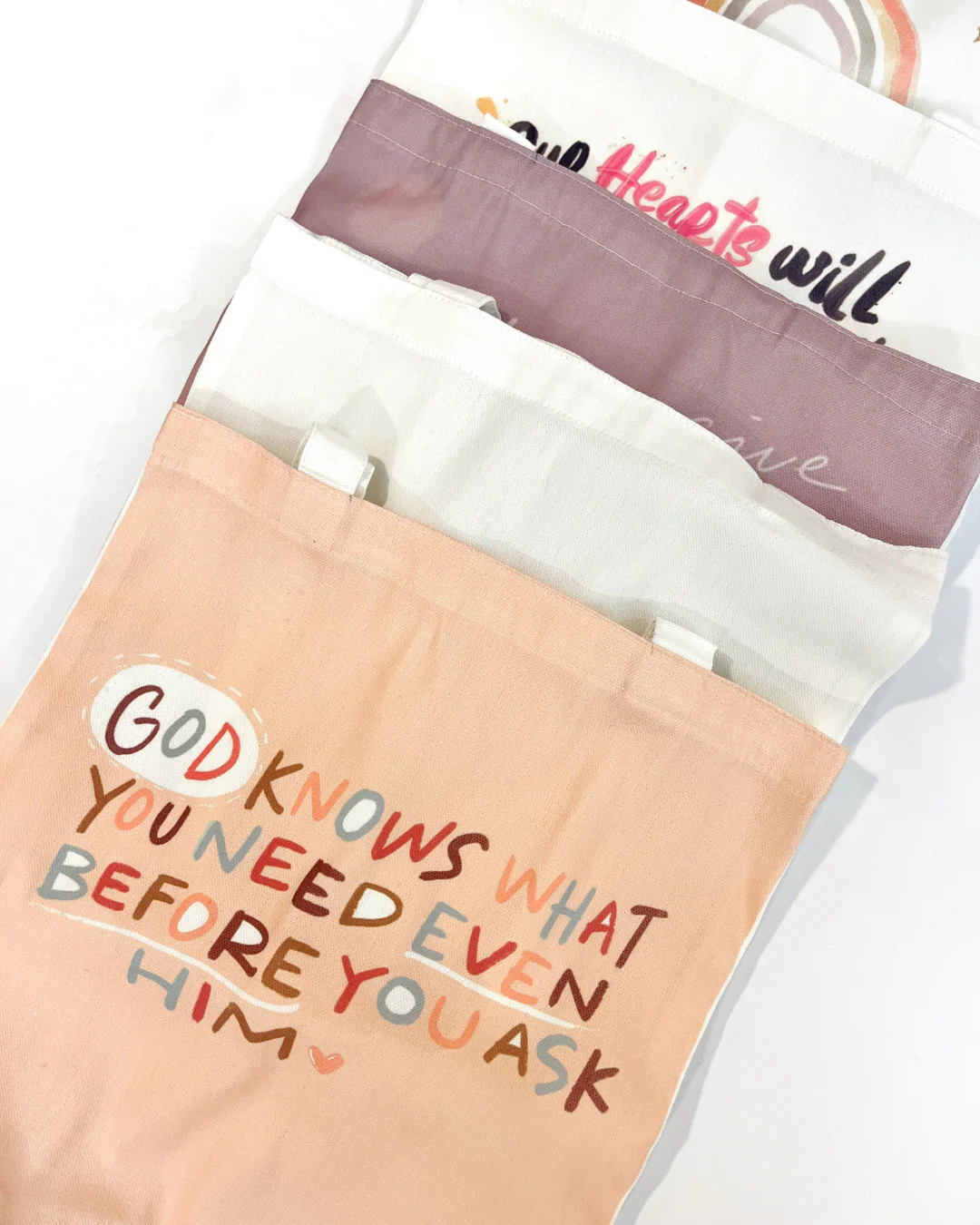 The Letterer Faith-Inspired Tote Bag (10 Designs Available)